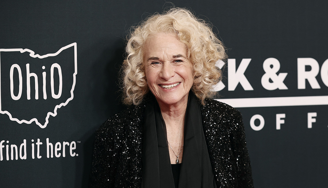 item 6 of Gallery image - Carole King smiles as she attends the 36th Annual Rock and Roll Hall of Fame Induction Ceremony at Rocket Mortgage Fieldhouse in Cleveland