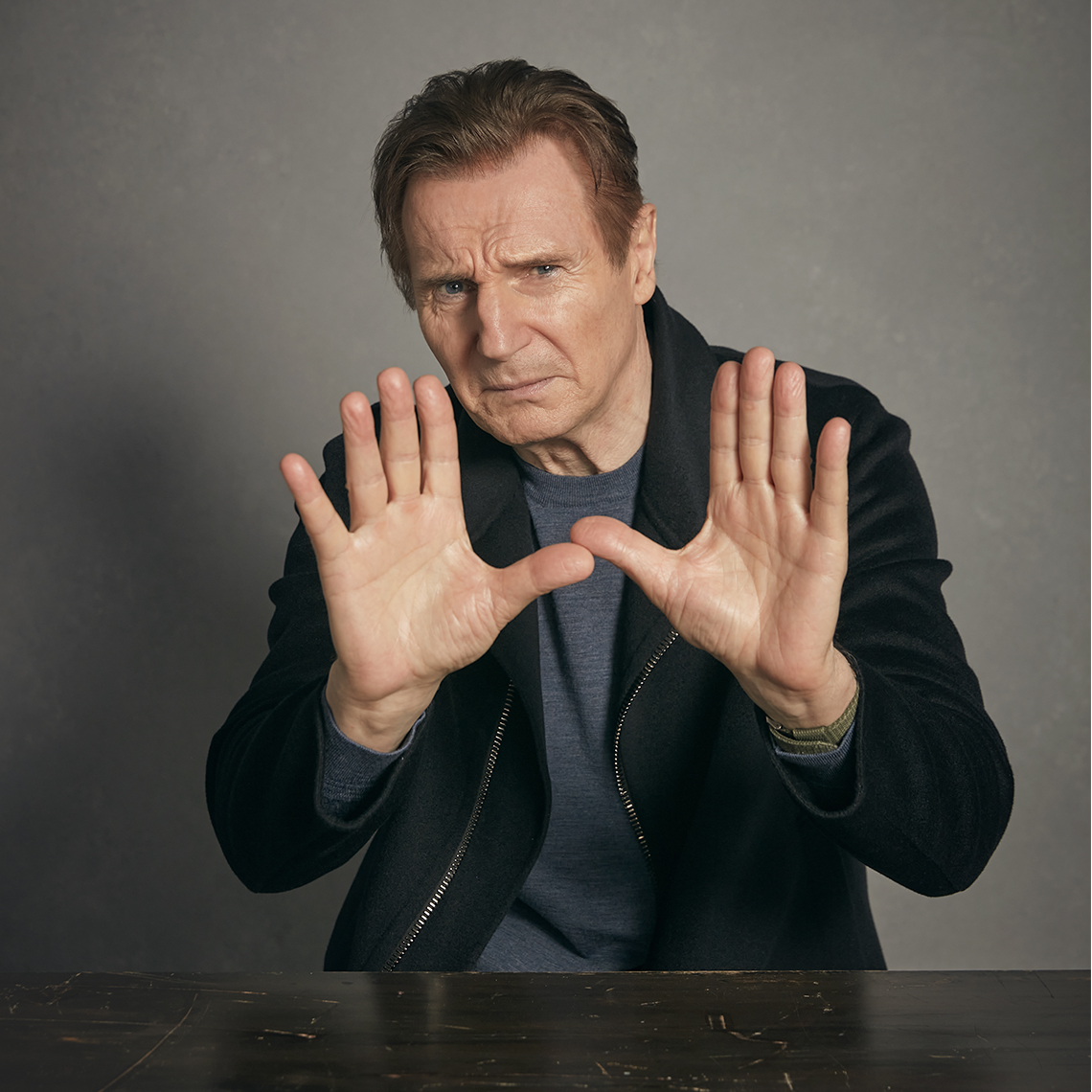 Retrato de Liam Neeson 