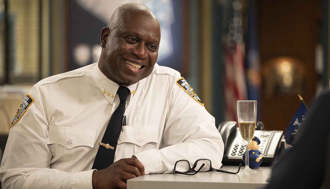 item 2 of Gallery image - Andre Braugher smiling in a scene from Brooklyn Nine Nine