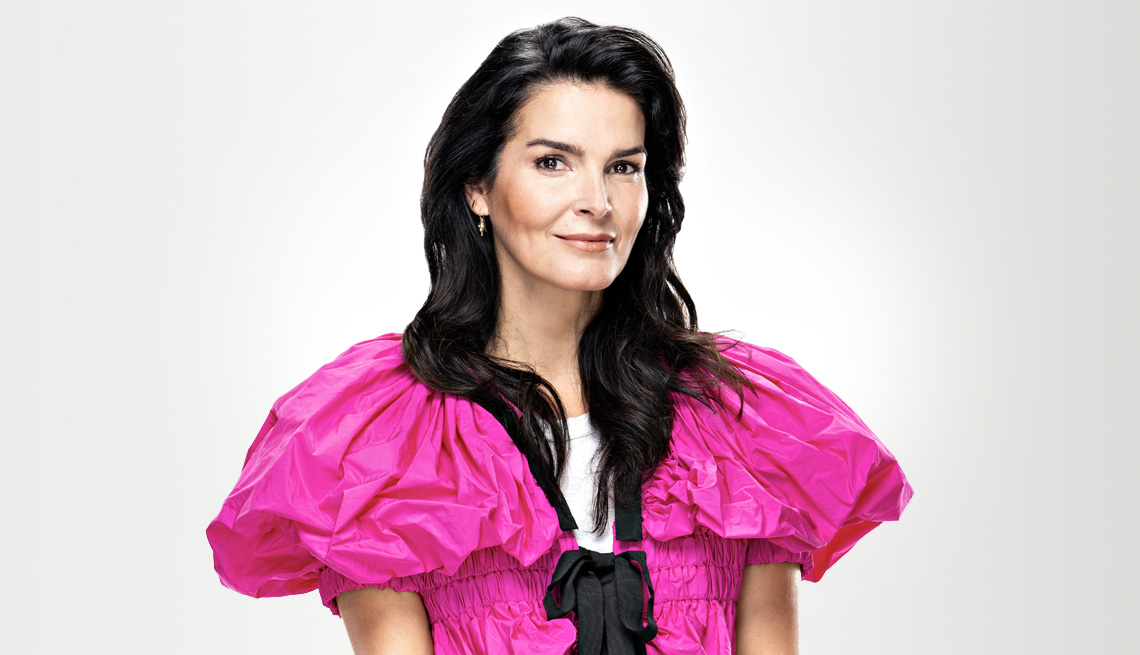 american actress and model angie harmon photographed for AARP