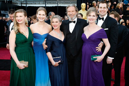 Jeff Bridges and family at the Oscars