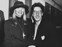 Actor Al Pacino with girlfriend, Diane Keaton at screening of "Sea of Love" 1989