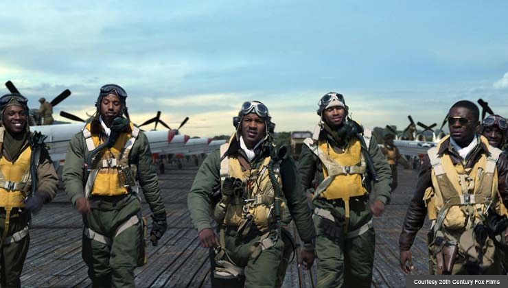 The cast of "Red Tails" as The Tuskegee Airmen