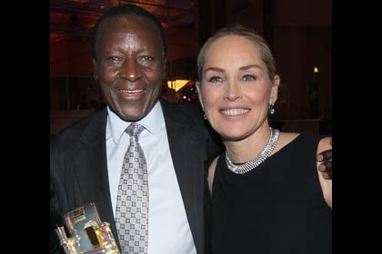 AARP The Magazine's 11th Annual Movies For Grownups Awards - Sharon Stone and Oliver Litondo