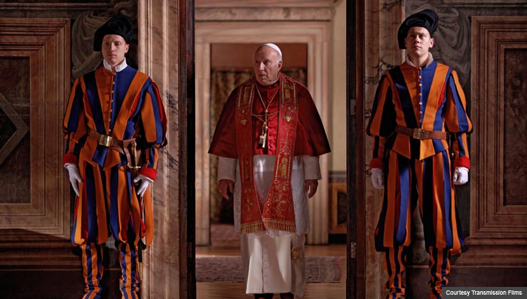 Michel Piccolo as the newly elected Pope in "We Have A Pope"