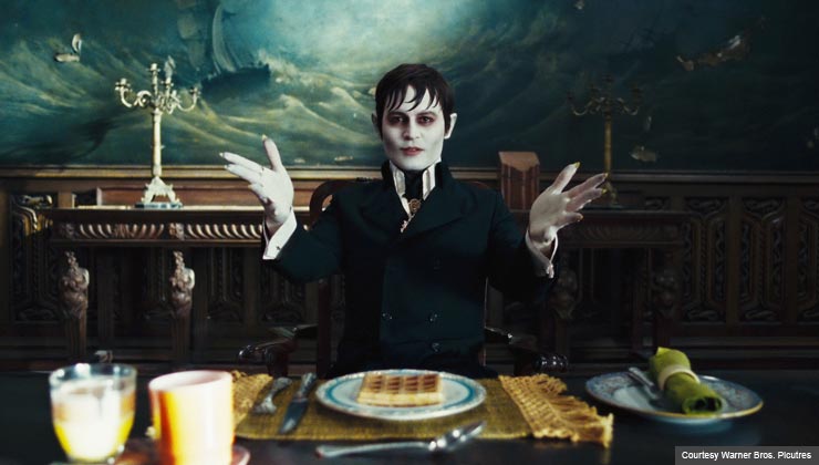 JOHNNY DEPP as Barnabas Collins in Warner Bros. Pictures and Village Roadshow Pictures DARK SHADOWS