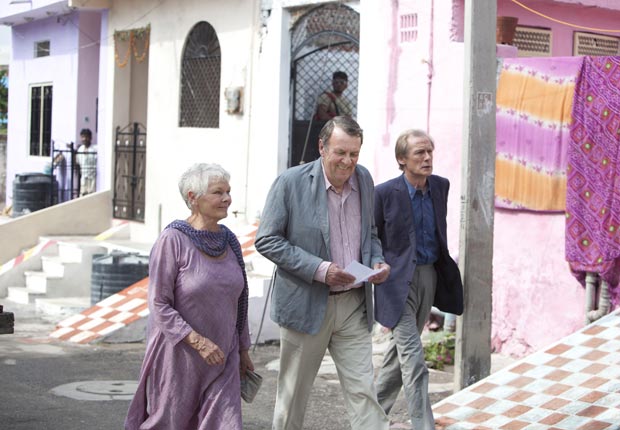 Judi Dench, Tom Wilkinson and Bill Nighy in The Best Exotic Marigold Hotel
