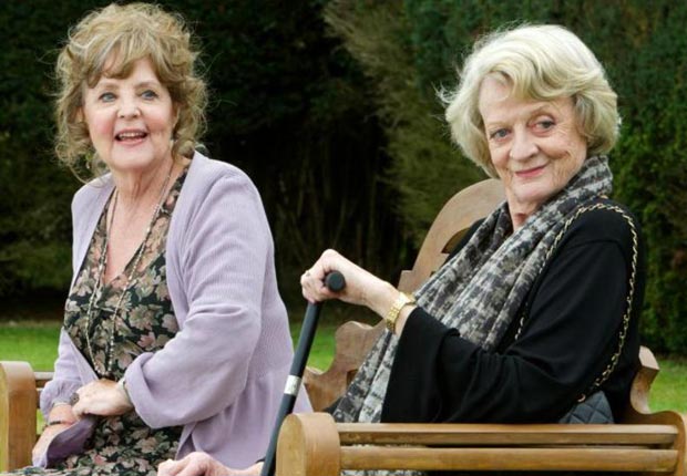 Pauline Collins and Maggie Smith in Quartet