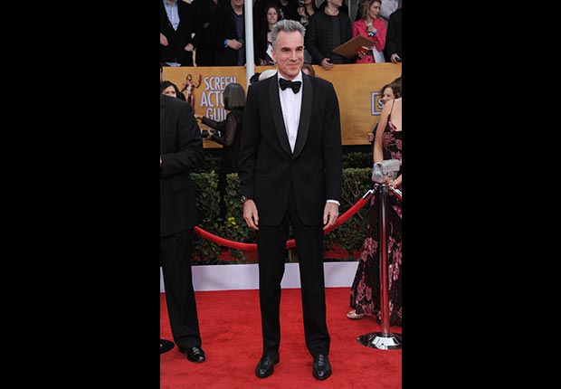 Daniel Day-Lewis on red carpet at Screen Actors Guild Awards 2013