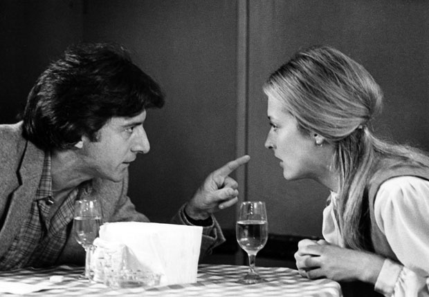 Dustin Hoffman y Meryl Streep en la película Kramer vs. Kramer en 1979