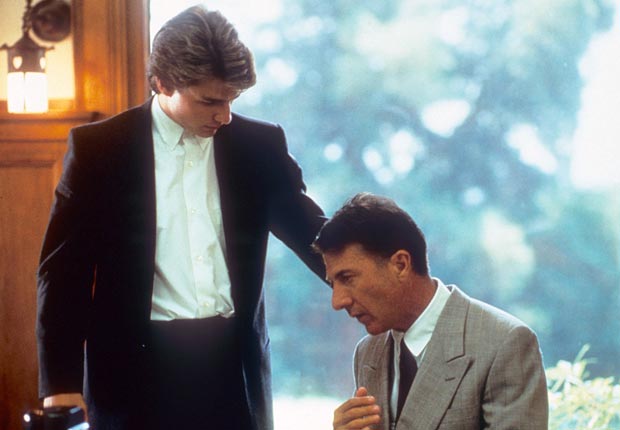 Dustin Hoffman y Tom Cruise en la película Rain Man en 1988