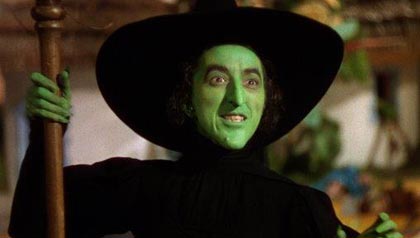 Margaret Hamilton as the Wicked Witch of the West