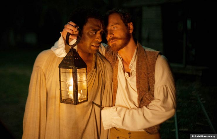 Chiwetel Ejiofor and Michael Fassbender in 12 Years a Slave (Pictorial Press/Alamy)