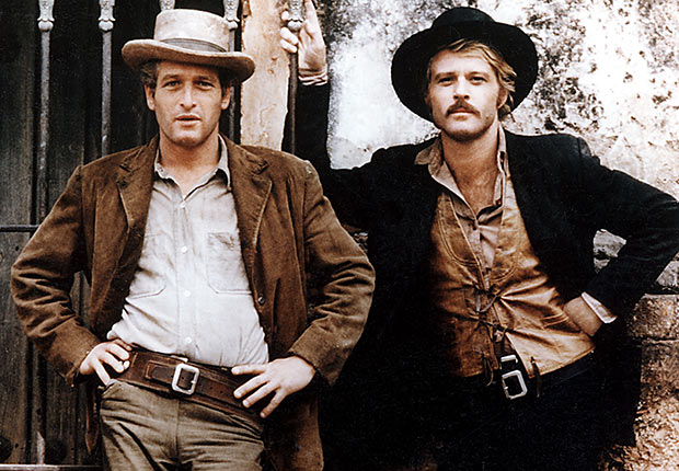 BUTCH CASSIDY AND THE SUNDANCE KID 1969 film with Robert Redford and Paul Newman, Reader poll Boomer Movies