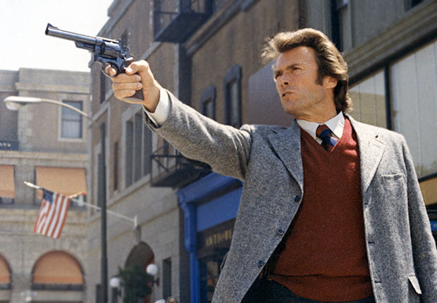 1971 Warner film Dirty Harry with Clint Eastwood, Reader poll Boomer Movies