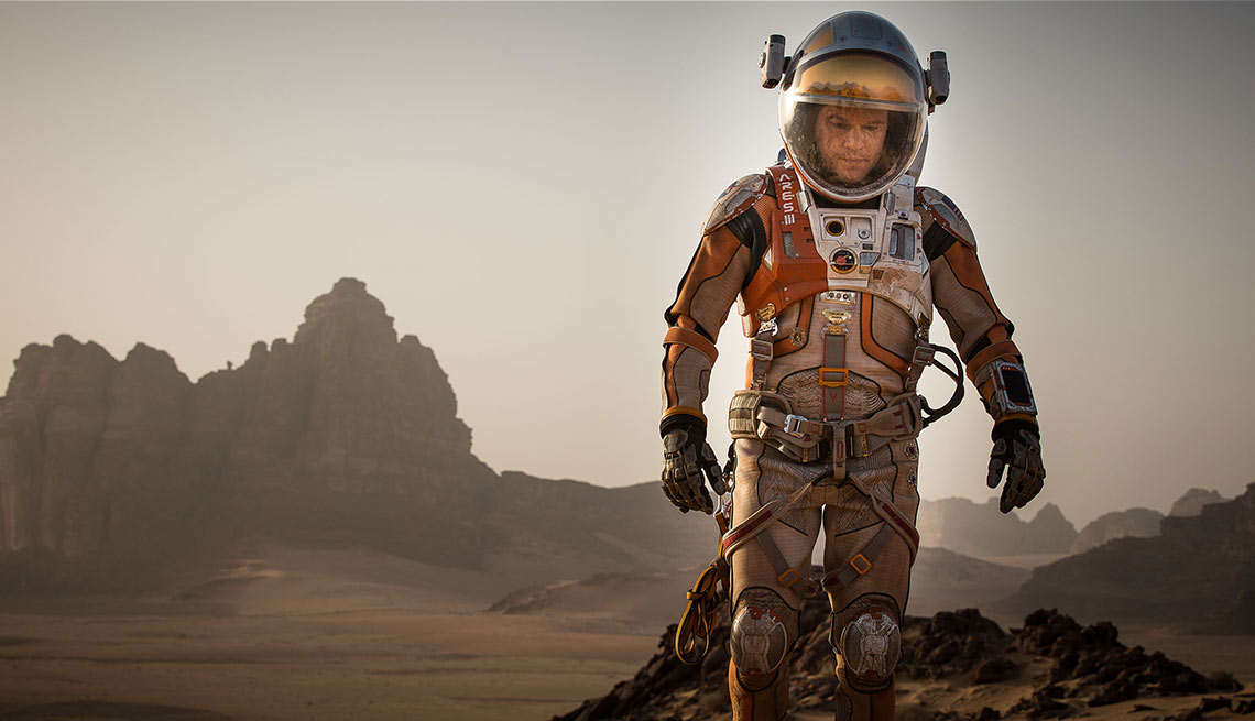 Matt Damon en una escena de la película The Martian.
