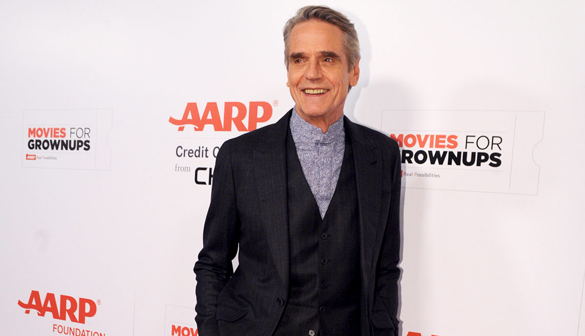 Jeremy Irons is seen at AARP the Magazine's 