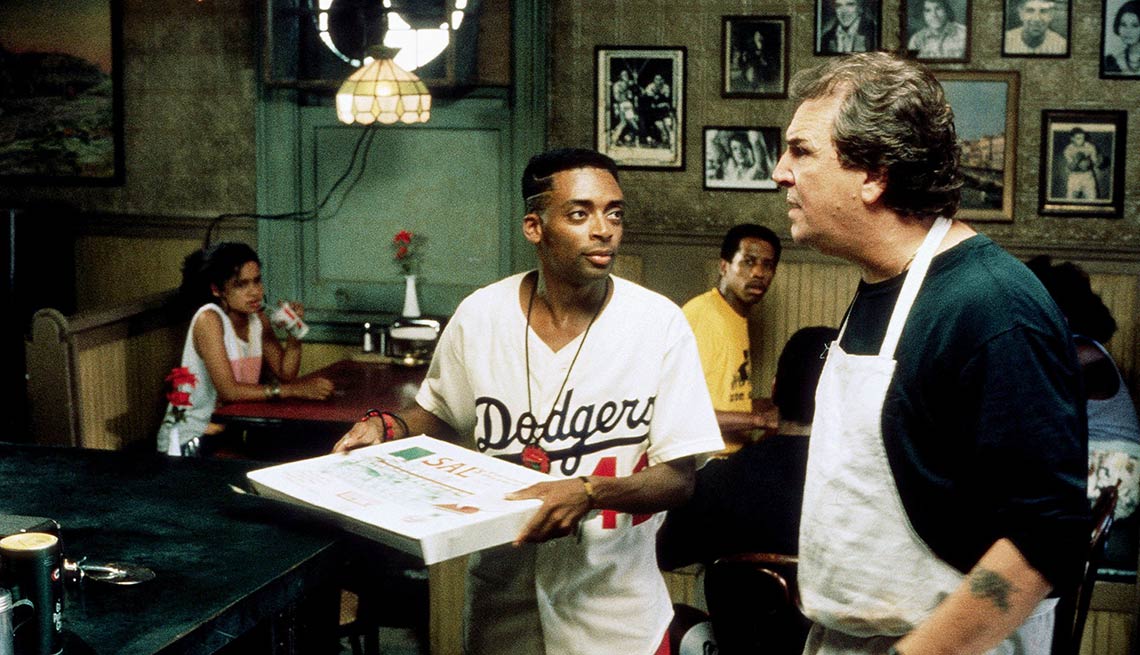 Spike Lee and Danny Aiello in 'Do the Right Thing'