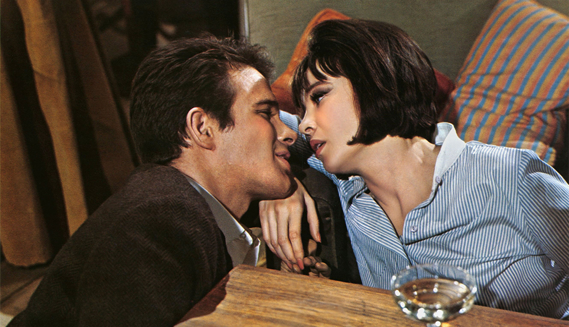 Warren Beatty and Leslie Caron in 'Promise Her Anything'