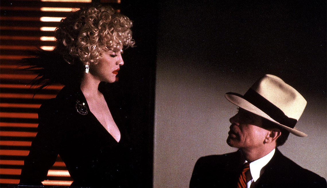 Madonna and Warren Beatty in 'Dick Tracy'