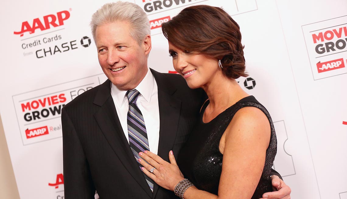 Bruce Boxleitner and Verena King at the aarp movie for grownup awards february 8th 2016