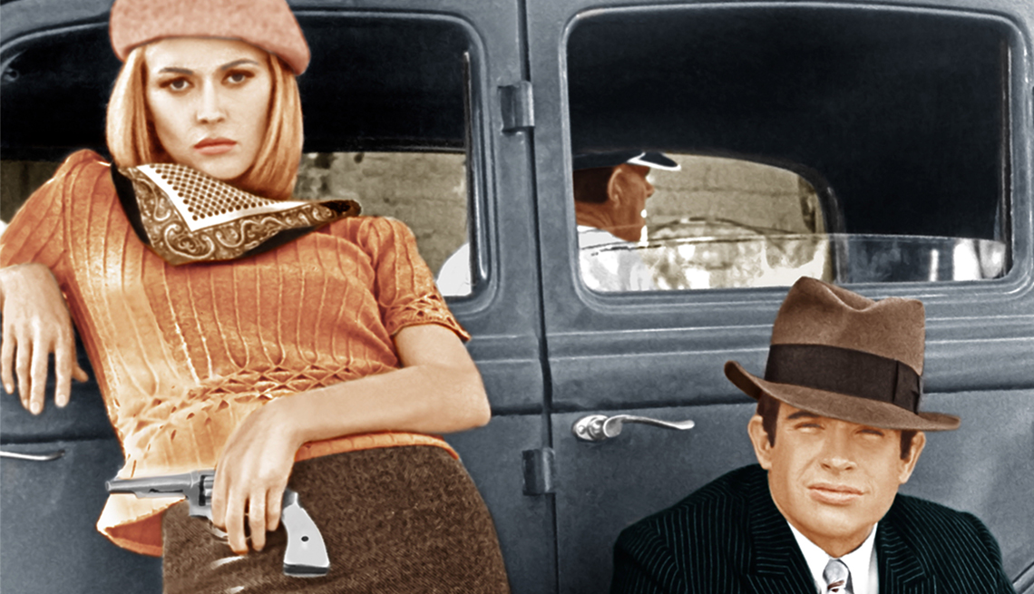 Faye Dunaway and Warren Beatty in 'Bonnie and Clyde'