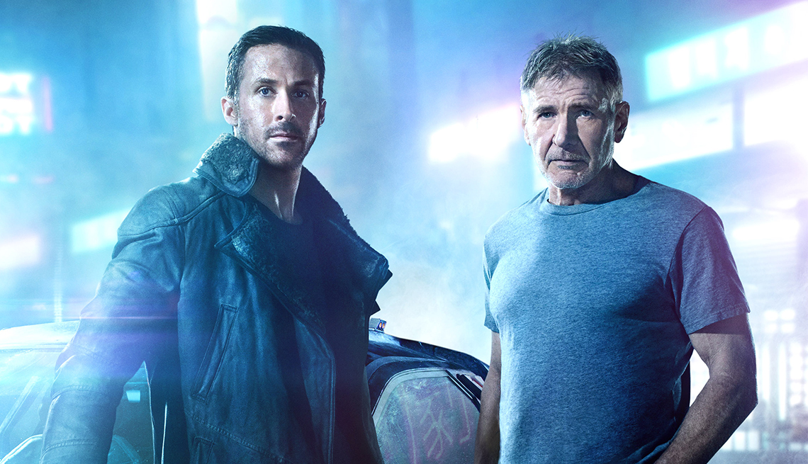 Ryan Gosling and Harrison Ford in 'Blade Runner 2049'