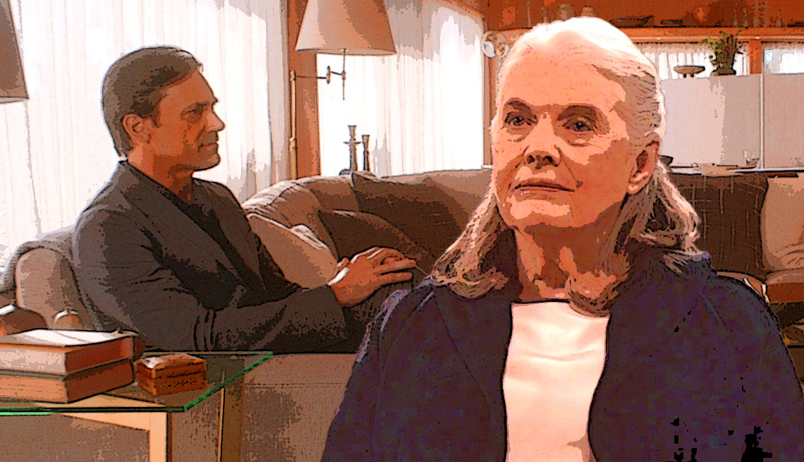 Jon Hamm and Lois Smith in 'Marjorie Prime'