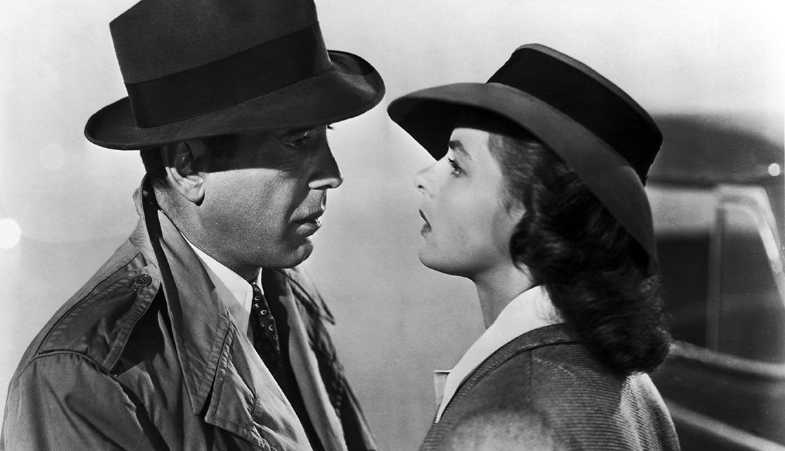 item 2 of Gallery image - Humphrey Bogart and Ingrid Bergman star in the Warner Brothers film 'Casablanca', 1942. 