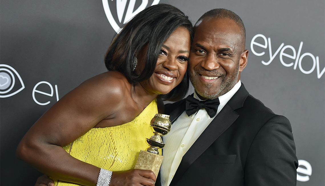 Actors Viola Davis and Julius Tennon arrive at the 18th Annual Post-Golden Globes 