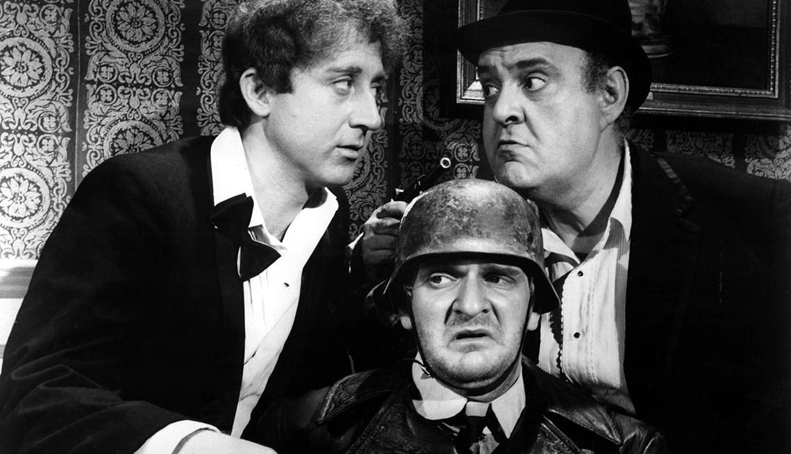 Gene Wilder, Kenneth Mars, and Zero Mostel in 'The Producers' movie.