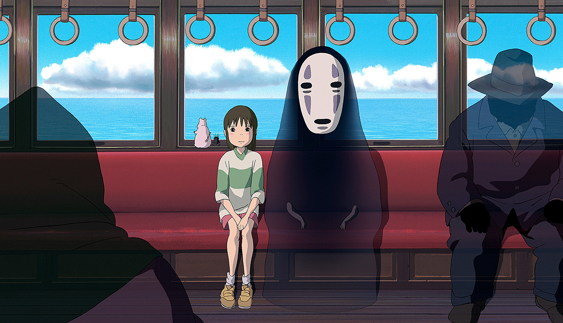 Movie clip from animated film spirited away.