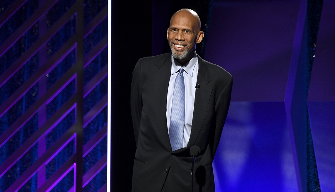 Kareem Abdul Jabbar speaks onstage at the 18th Annual AARP The Magazine's Movies For Grownups Awards at the Beverly Wilshire Four Seasons Hotel on February 4 2019 in Beverly Hills California