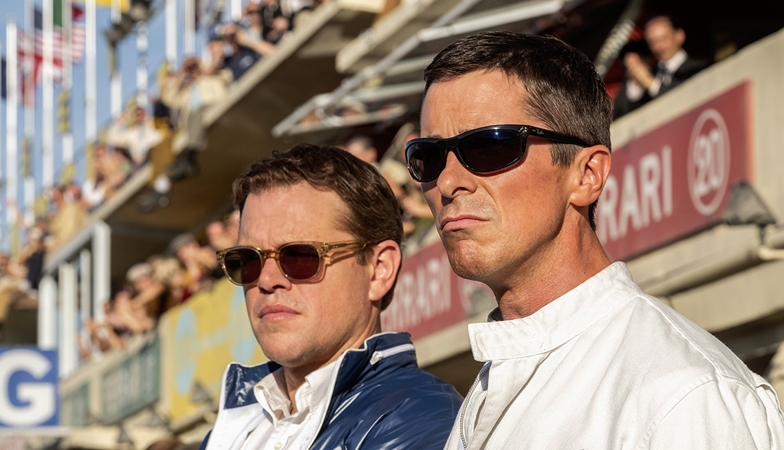 Matt Damon and Christian Bale star in "Ford v Ferrari."