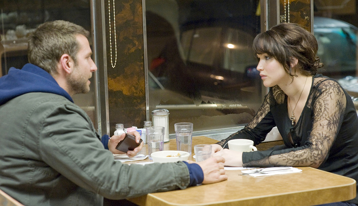 Bradley Cooper and Jennifer Lawrence star in Silver Linings Playbook