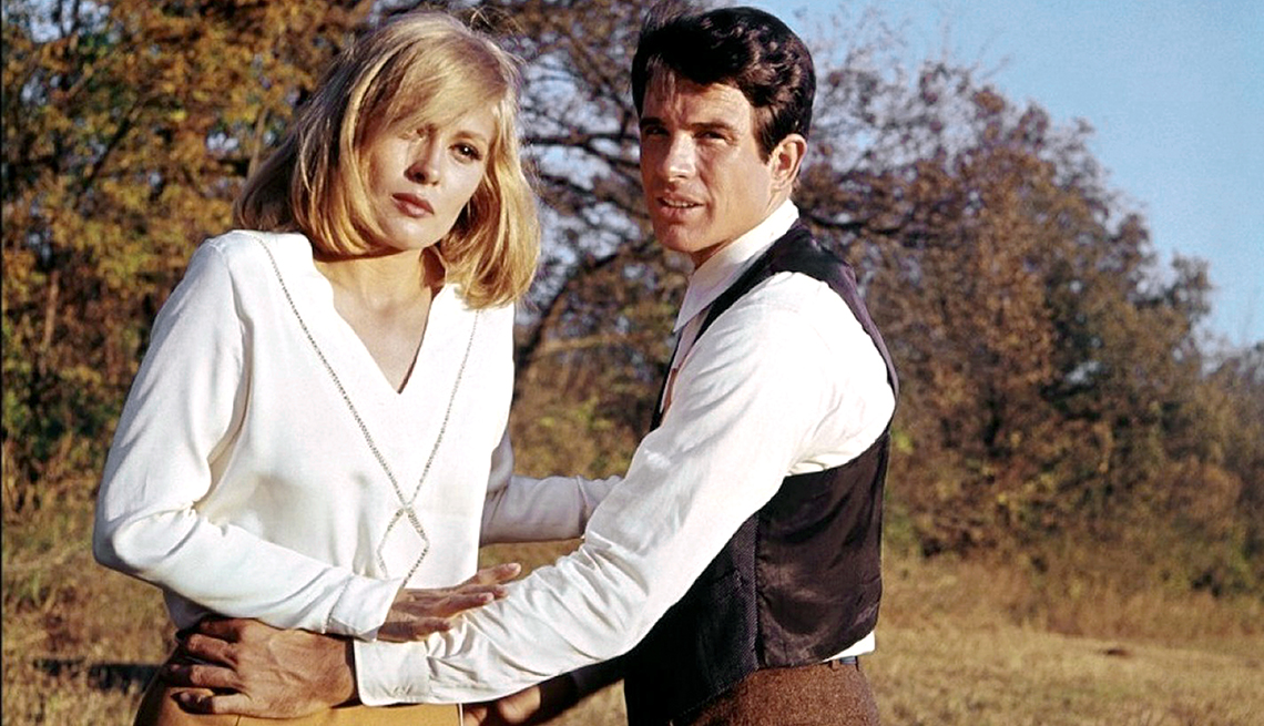 Faye Dunaway and Warren Beatty in Bonnie and Clyde