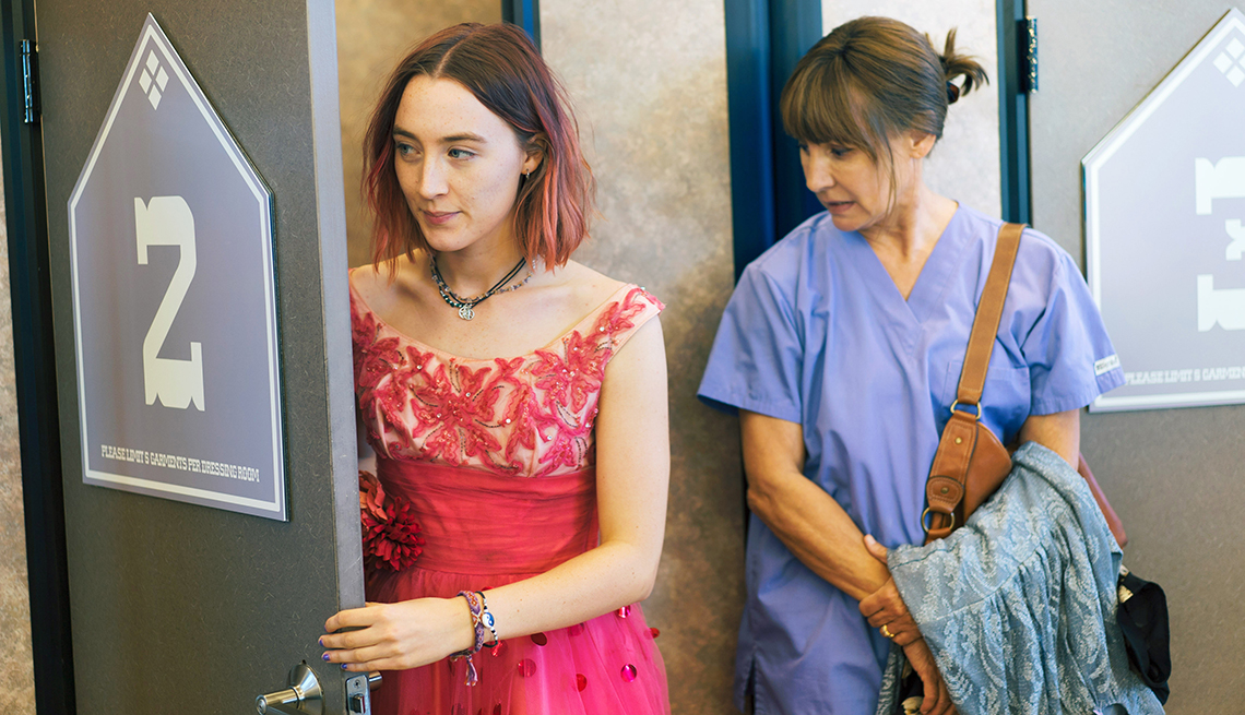 Saoirse Ronan and Laurie Metcalf in the film Lady Bird