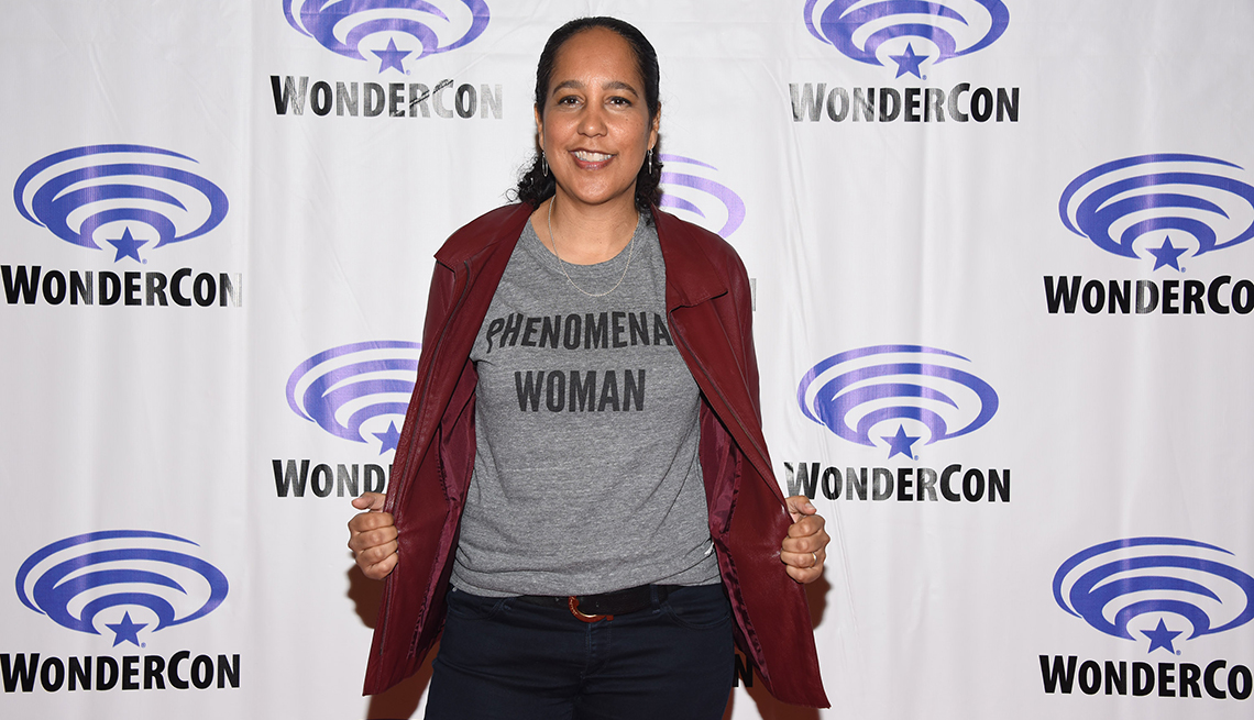 Gina Prince Bythewood attends the Cloak and Dagger press conference at Wonder Con