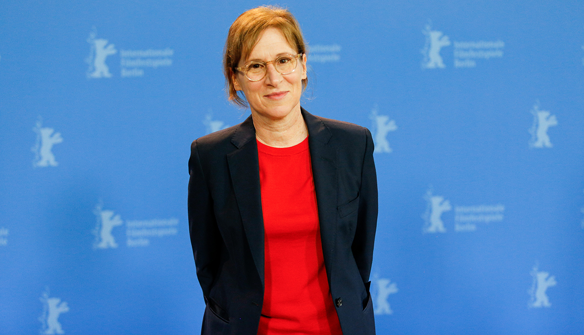 Director Kelly Reichardt attends a photo call before a press conference of First Cow during 70th Berlinale International Film Festival