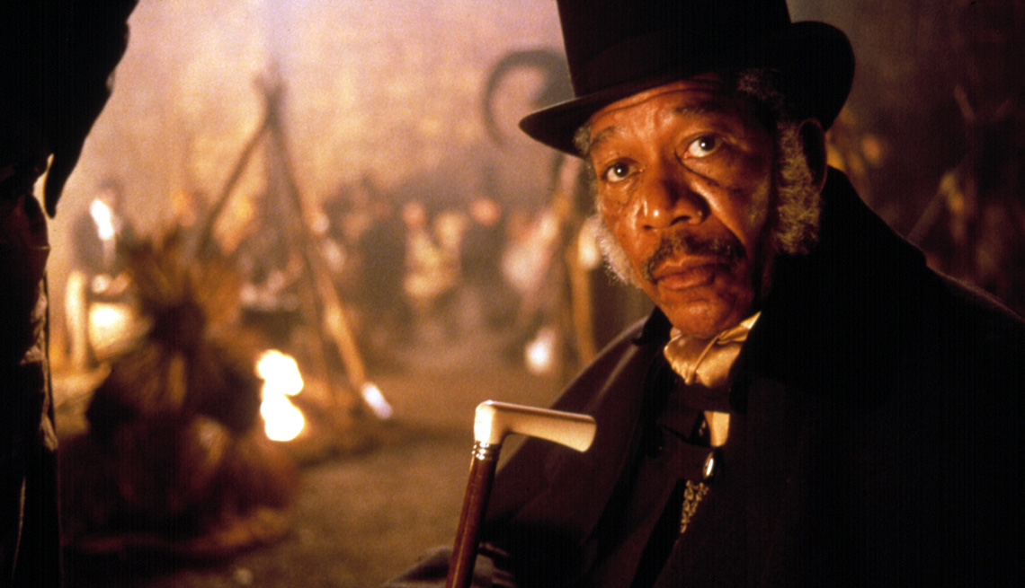 Morgan Freeman protagoniza la película Amistad.