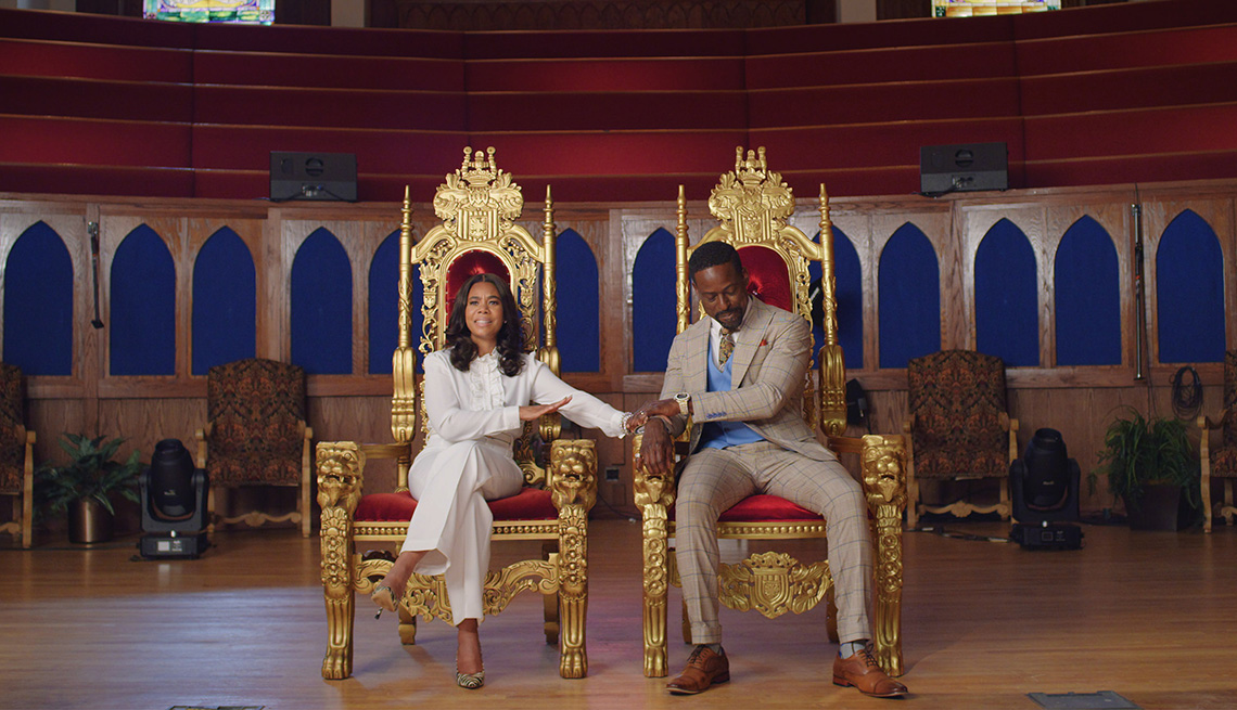 Regina Hall and Sterling K. Brown star in the film Honk For Jesus Save Your Soul