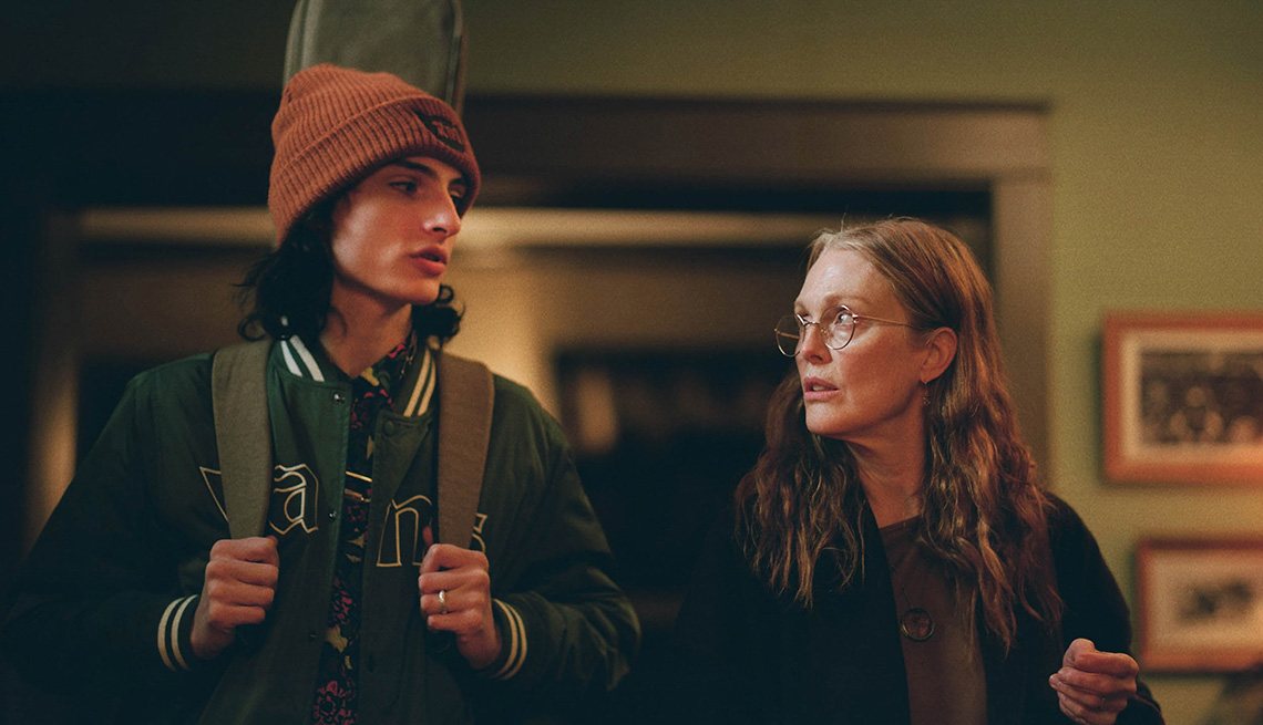 Finn Wolfhard and Julianne Moore star in the film When You Finish Saving The World