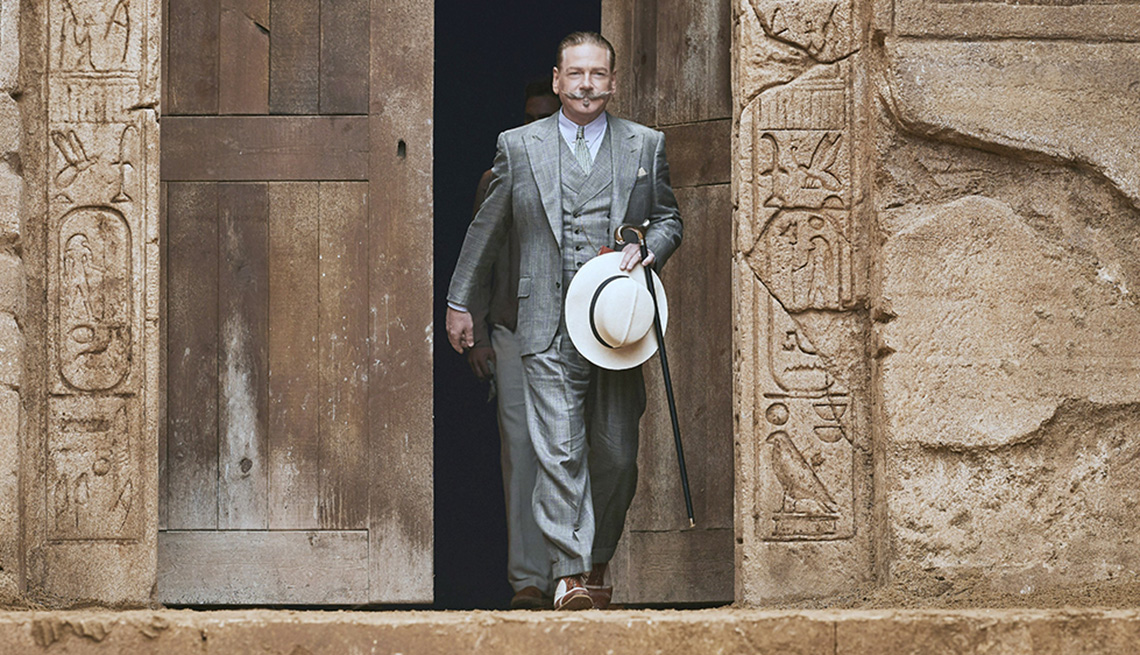 Kenneth Branagh stars as Hercule Poirot in the film Death on the Nile