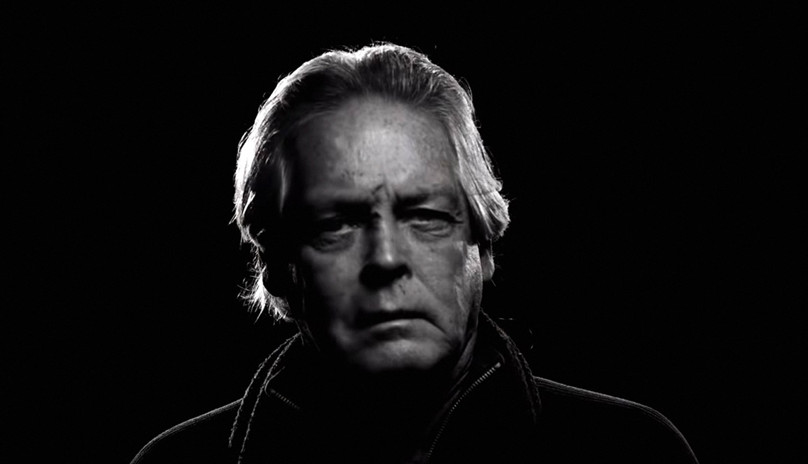 A black and white image of journalist Greg O'Brien for the documentary Have You Heard About Greg