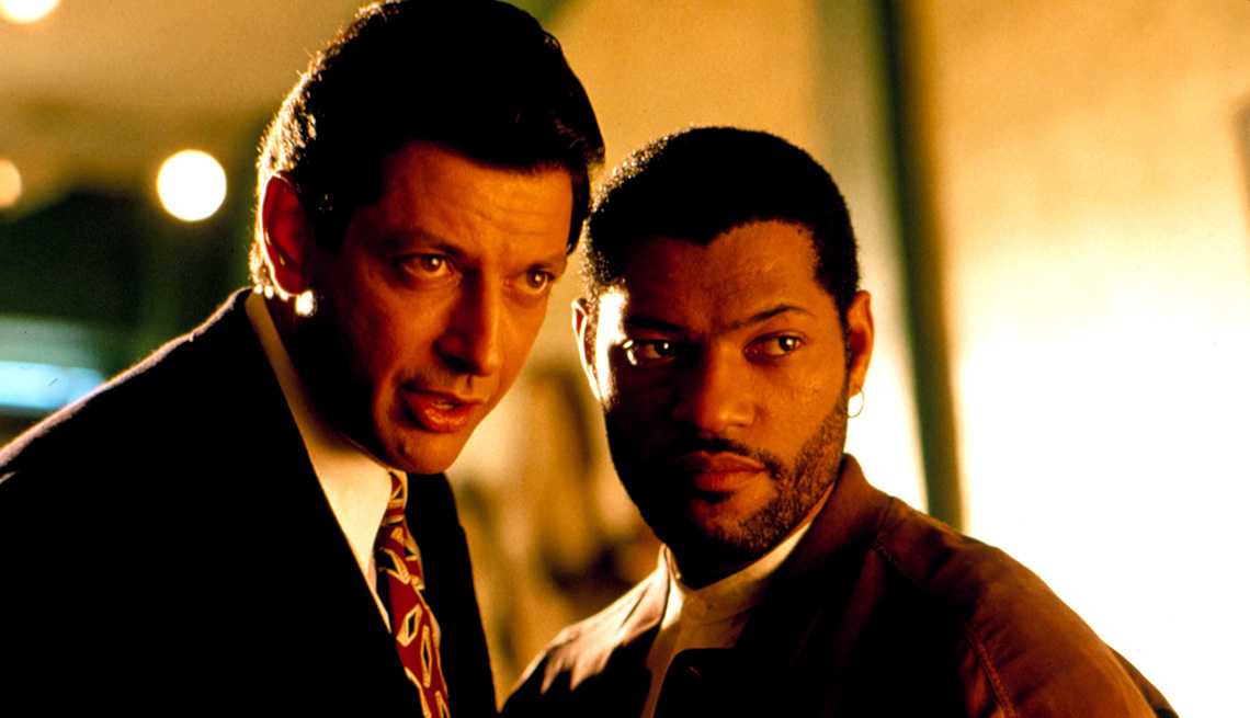 Jeff Goldblum and Laurence Fishburne star in a scene from the film Deep Cover