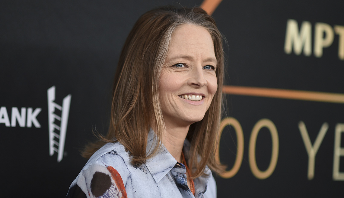 Jodie Foster on the red carpet at the One Hundred Years of Hollywood: A Celebration of Service event in West Hollywood, California