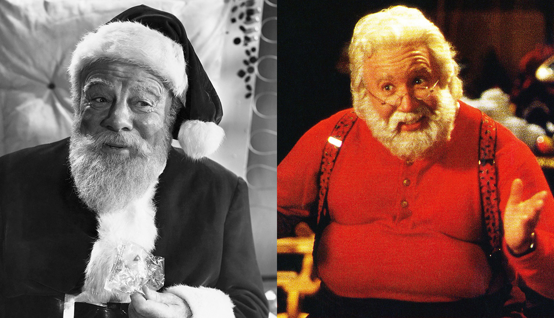 Edmund Gwenn stars as Kris Kringle in the film Miracle on 34th Street and Tim Allen stars as Scott Calvin in The Santa Clause