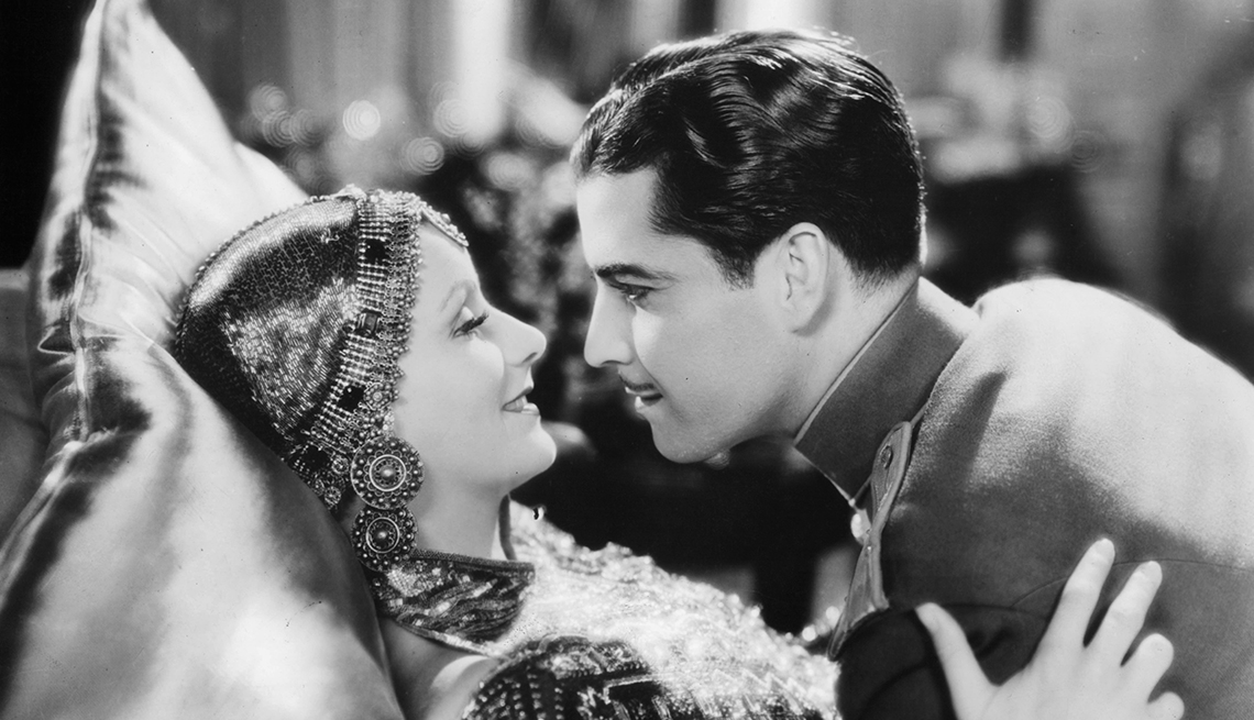 Greta Garbo, Ramón Novarro, latin lovers del cine