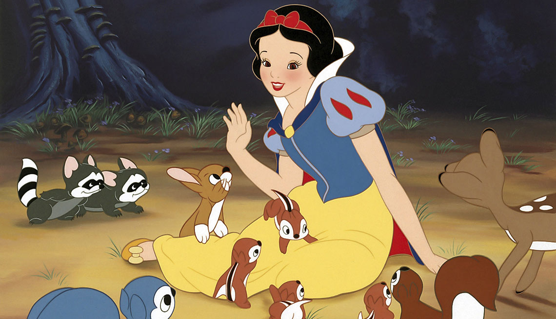 Escena de la película animada Blanca Nieves - La carrera de Walt Disney 