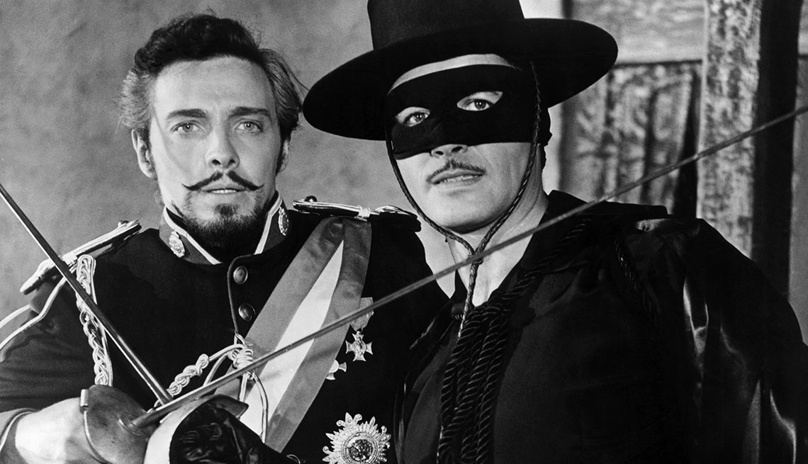 Escena de la película El Zorro - La carrera de Walt Disney